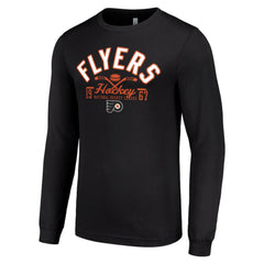 Philadelphia Flyers - Starter Puck Long Sleeve T-Shirt Black