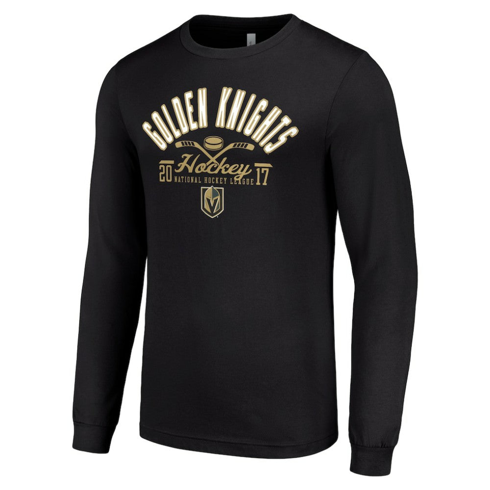 Vegas Golden Knights Starter Puck Long Sleeve T-Shirt Black