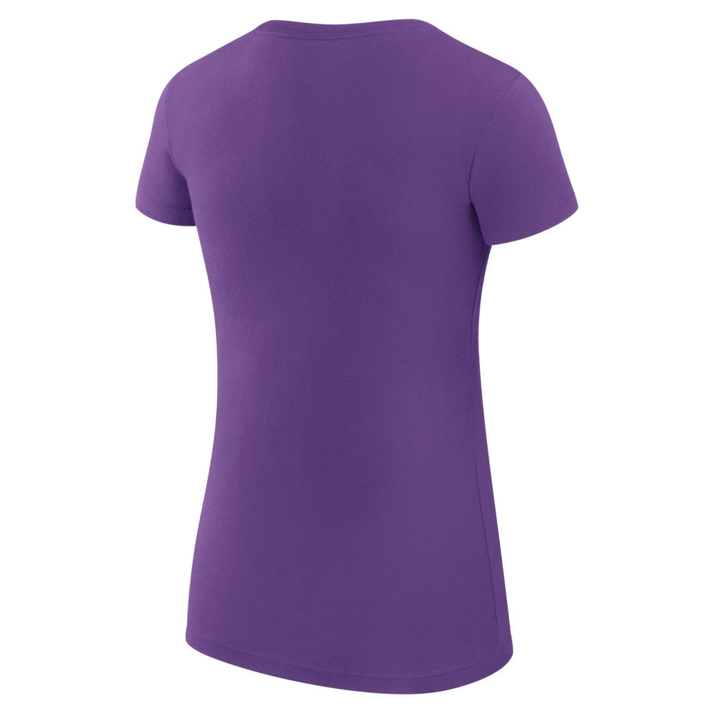 NBA - Los Angeles Lakers G-III 4Her by Carl Banks Women's Super-Slim Fit Lightweight Basketball Love T-Shirt - Purple