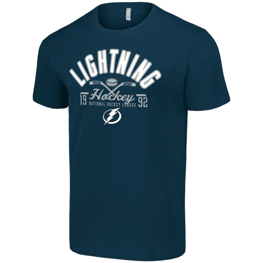 Tampa Bay Lightning - Starter Half Puck T-Shirt Navy