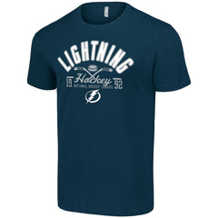 Tampa Bay Lightning - Starter Half Puck T-Shirt Navy