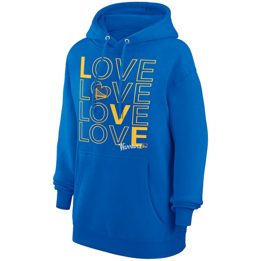 NBA - Golden State Warriors G-III 4Her by Carl Banks Women's Basketball Love Fleece Pullover Hoodie - Royal