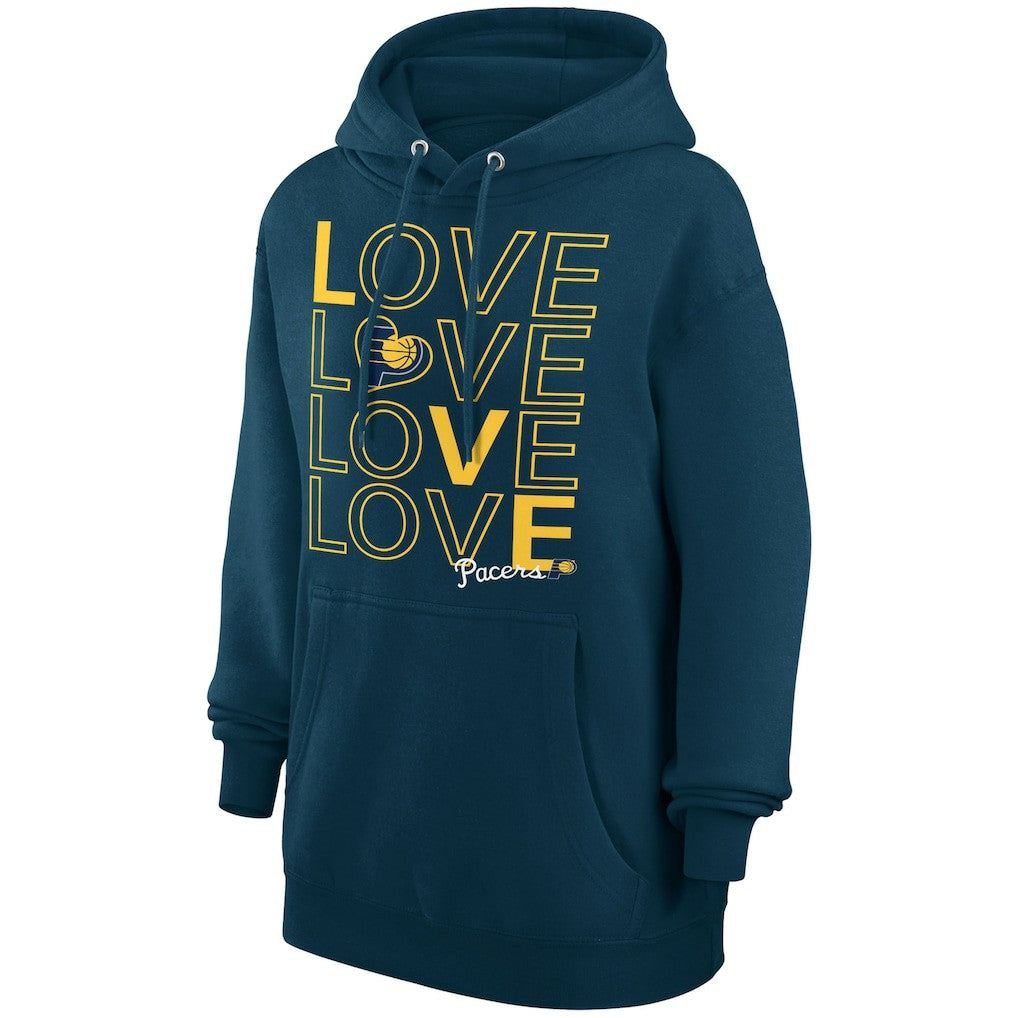 NBA - Indiana Pacers G-III 4Her by Carl Banks Women's Basketball Love Fleece Pullover Hoodie - Navy