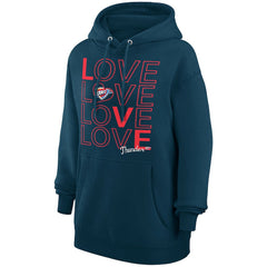 NBA - Oklahoma City Thunder G-III 4Her by Carl Banks Women's Basketball Love Fleece Pullover Hoodie - Navy