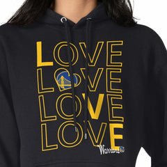 NBA - Golden State Warriors G-III 4Her by Carl Banks Women's Basketball Love Fleece Pullover Hoodie - Black