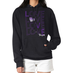 NBA - Sacramento Kings G-III 4Her by Carl Banks Women's Basketball Love Fleece Pullover Hoodie - Black