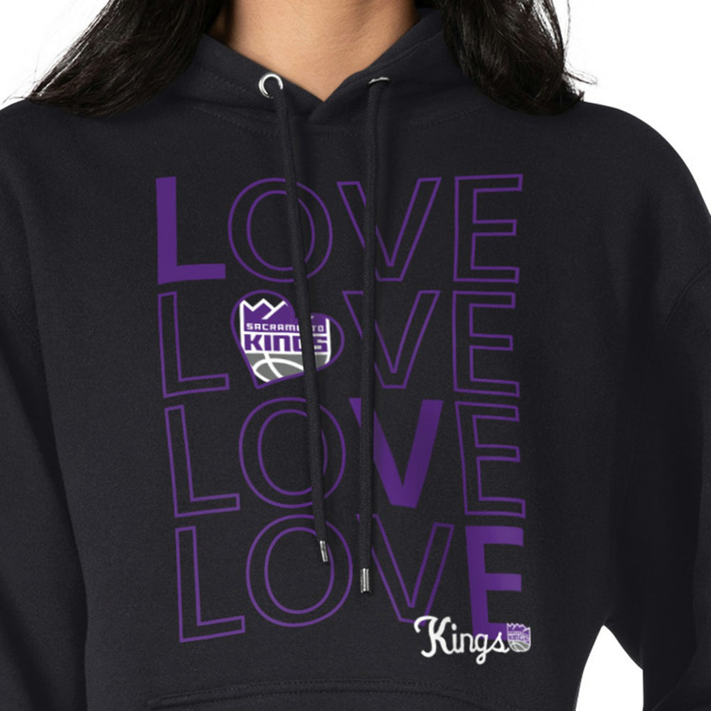 NBA - Sacramento Kings G-III 4Her by Carl Banks Women's Basketball Love Fleece Pullover Hoodie - Black