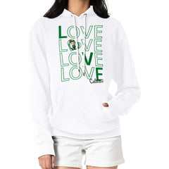 NBA - Boston Celtics G-III 4Her by Carl Banks Women's Basketball Love Fleece Pullover Hoodie - White