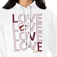 NBA - Cleveland Cavaliers G-III 4Her by Carl Banks Women's Basketball Love Fleece Pullover Hoodie - White