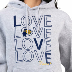 NBA - Indiana Pacers G-III 4Her by Carl Banks Women's Basketball Love Fleece Pullover Hoodie - Heather Gray