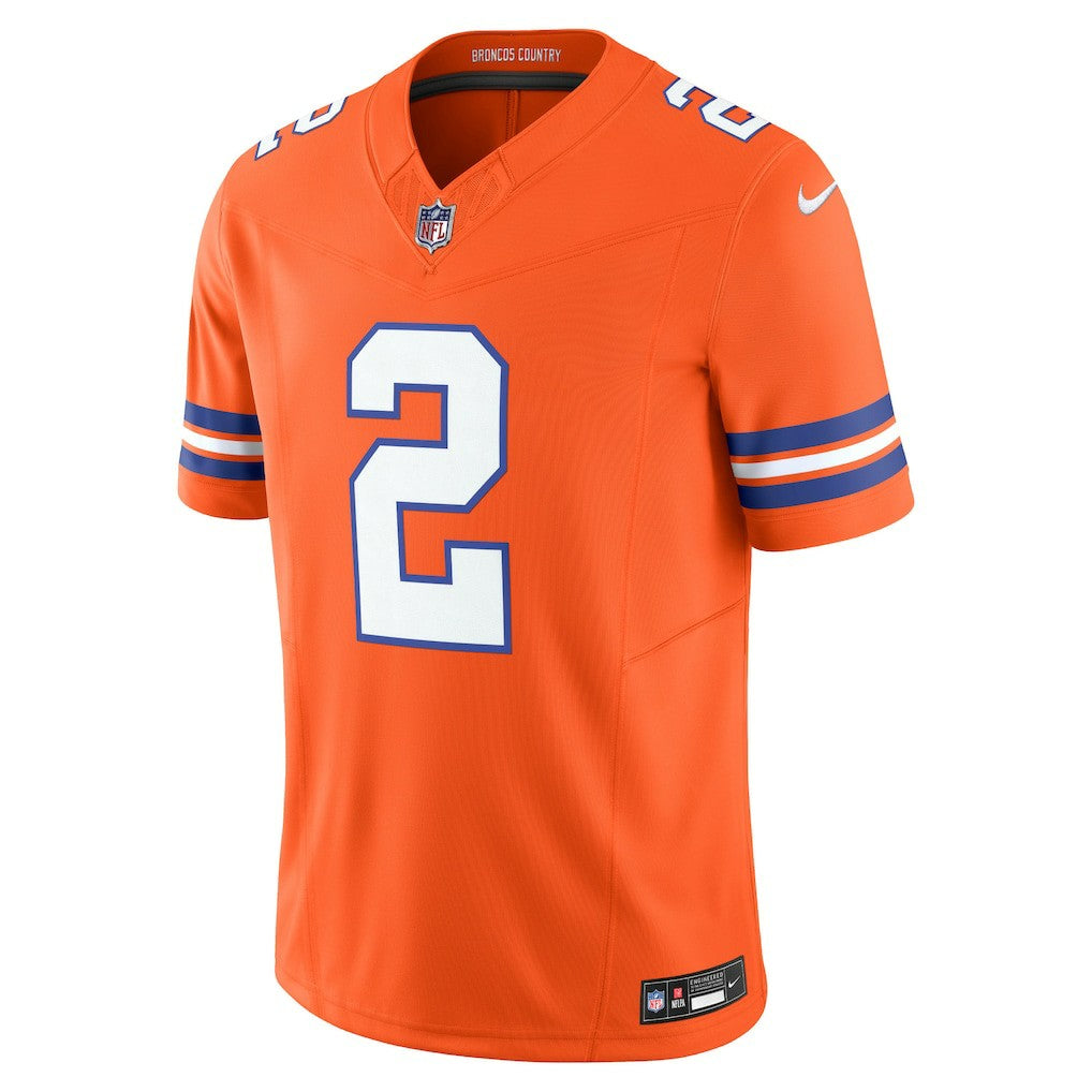 Patrick Surtain II Denver Broncos Alternate Mile High Collection 1977 Throwback Vapor F.U.S.E. Limited Jersey - Orange | NFL Jerseys