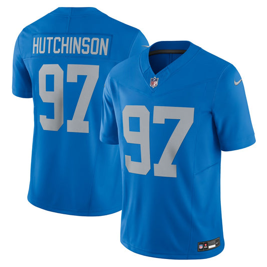 Aidan Hutchinson Detroit Lions Vapor F.U.S.E. Alternate Limited Jersey - Blue | NFL Jerseys