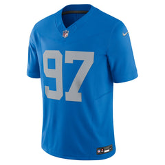 Aidan Hutchinson Detroit Lions Vapor F.U.S.E. Alternate Limited Jersey Blue - Nike