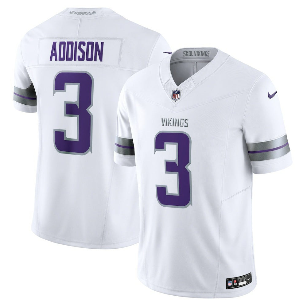 Jordan Addison Minnesota Vikings Alternate Vapor F.U.S.E. Limited Jersey White - Nike