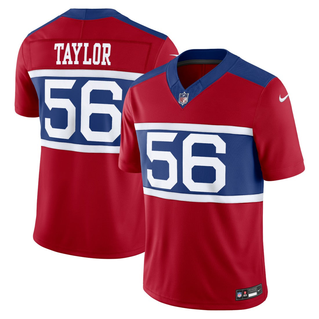 Lawrence Taylor New York Giants Alternate Vapor F.U.S.E. Retired Player Limited Jersey Century Red - Nike