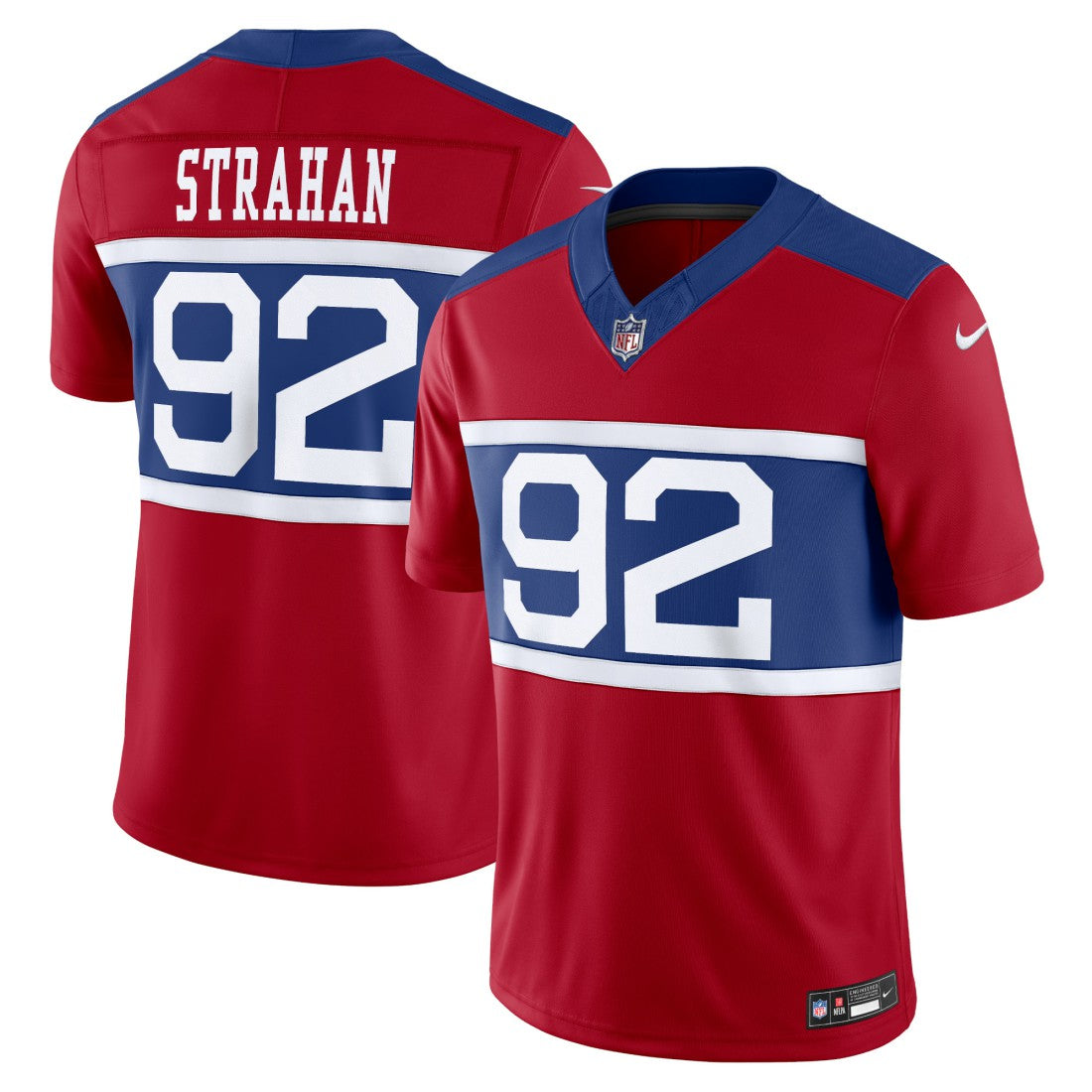Michael Strahan New York Giants Alternate Vapor F.U.S.E. Retired Player Limited Jersey Century Red - Nike
