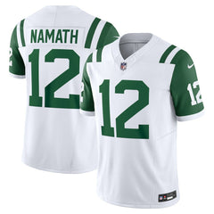 Joe Namath New York Jets Classic Alternate Vapor F.U.S.E. Retired Player Limited Jersey White - Nike