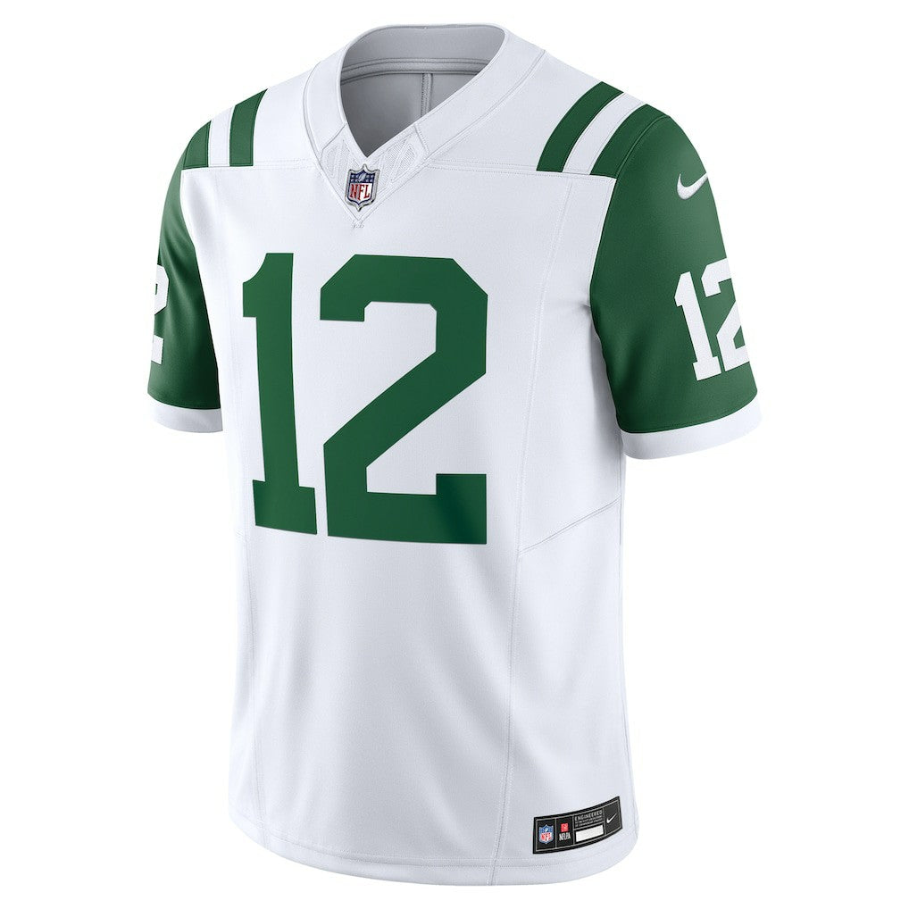 Joe Namath New York Jets Classic Alternate Vapor F.U.S.E. Retired Player Limited Jersey - White | NFL Jerseys