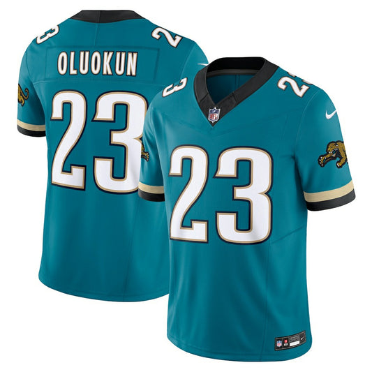 Foye Oluokun Jacksonville Jaguars Prowler Throwback Vapor F.U.S.E. Limited Jersey - Teal | NFL Jerseys