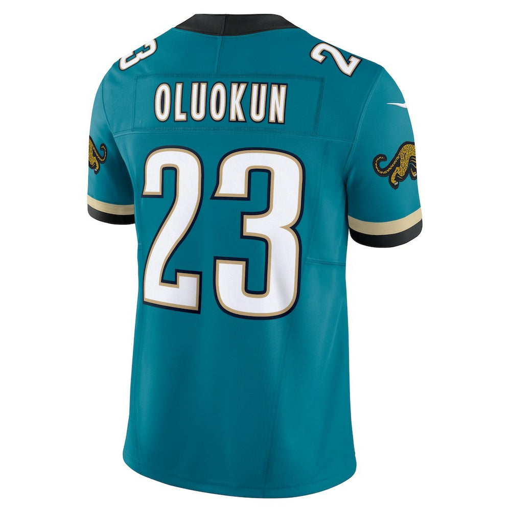 Foye Oluokun Jacksonville Jaguars Prowler Throwback Vapor F.U.S.E. Limited Jersey Teal - Nike