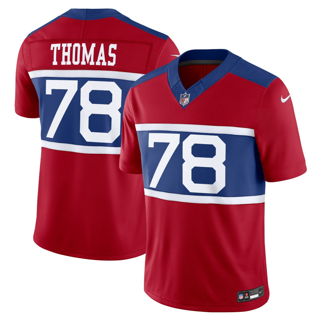 Andrew Thomas New York Giants Alternate Vapor F.U.S.E. Limited Jersey Century Red - Nike