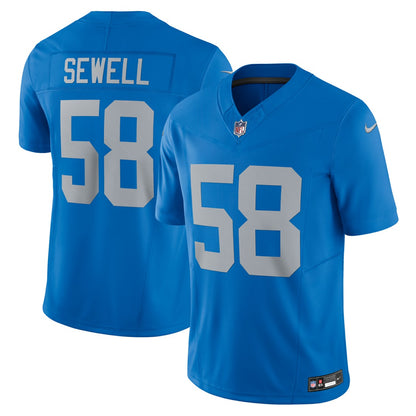 Penei Sewell Detroit Lions Vapor F.U.S.E. Alternate Limited Jersey - Blue | NFL Jerseys
