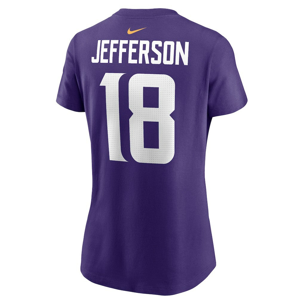 Justin Jefferson Minnesota Vikings Women's Player Name & Number T-Shirt Purple - Nike