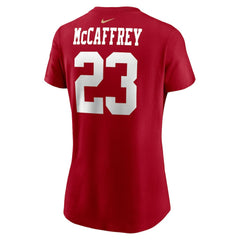 Christian McCaffrey San Francisco 49ers Women's Player Name & Number T-Shirt Scarlet - Nike