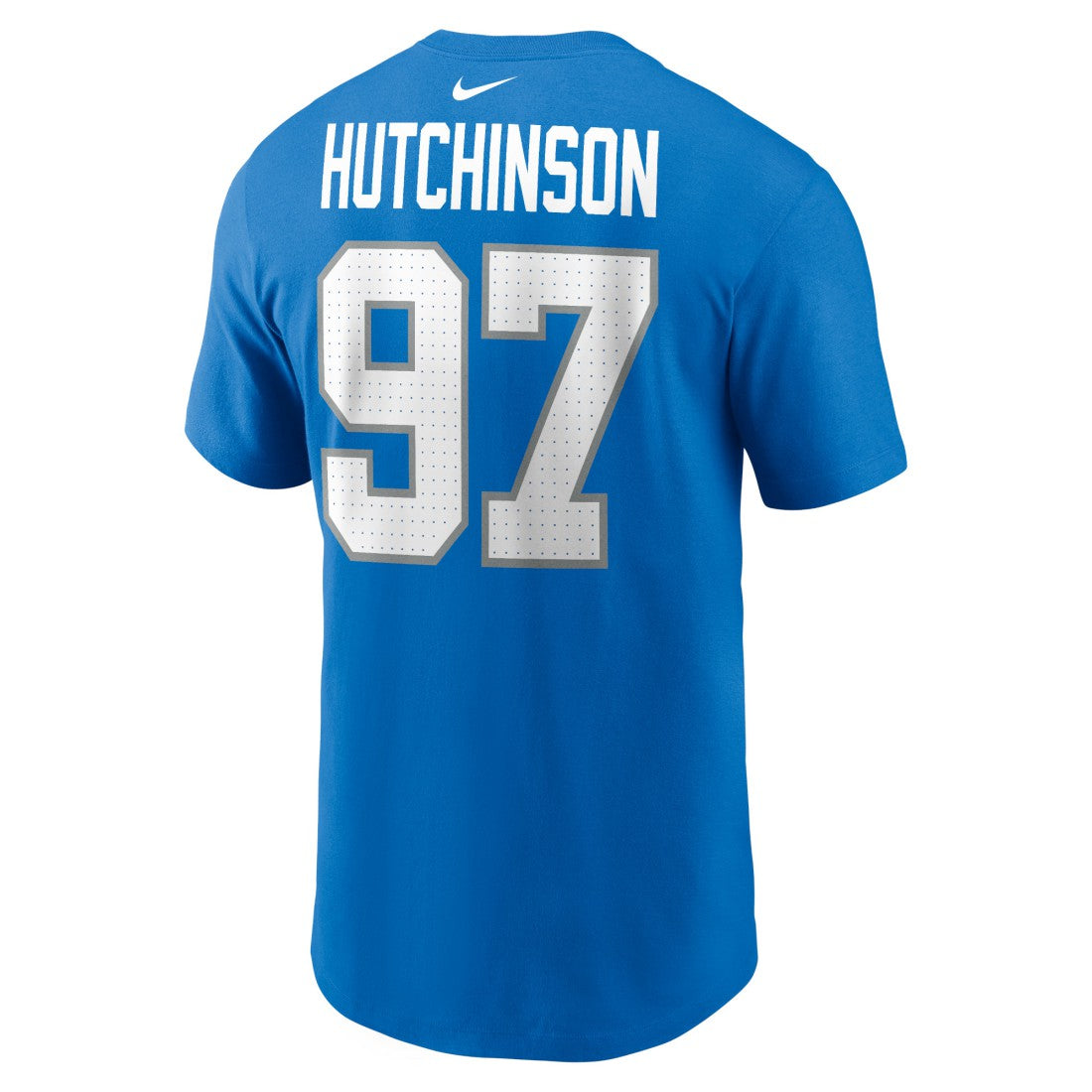 Aidan Hutchinson Detroit Lions Name & Number T-Shirt Blue - Nike