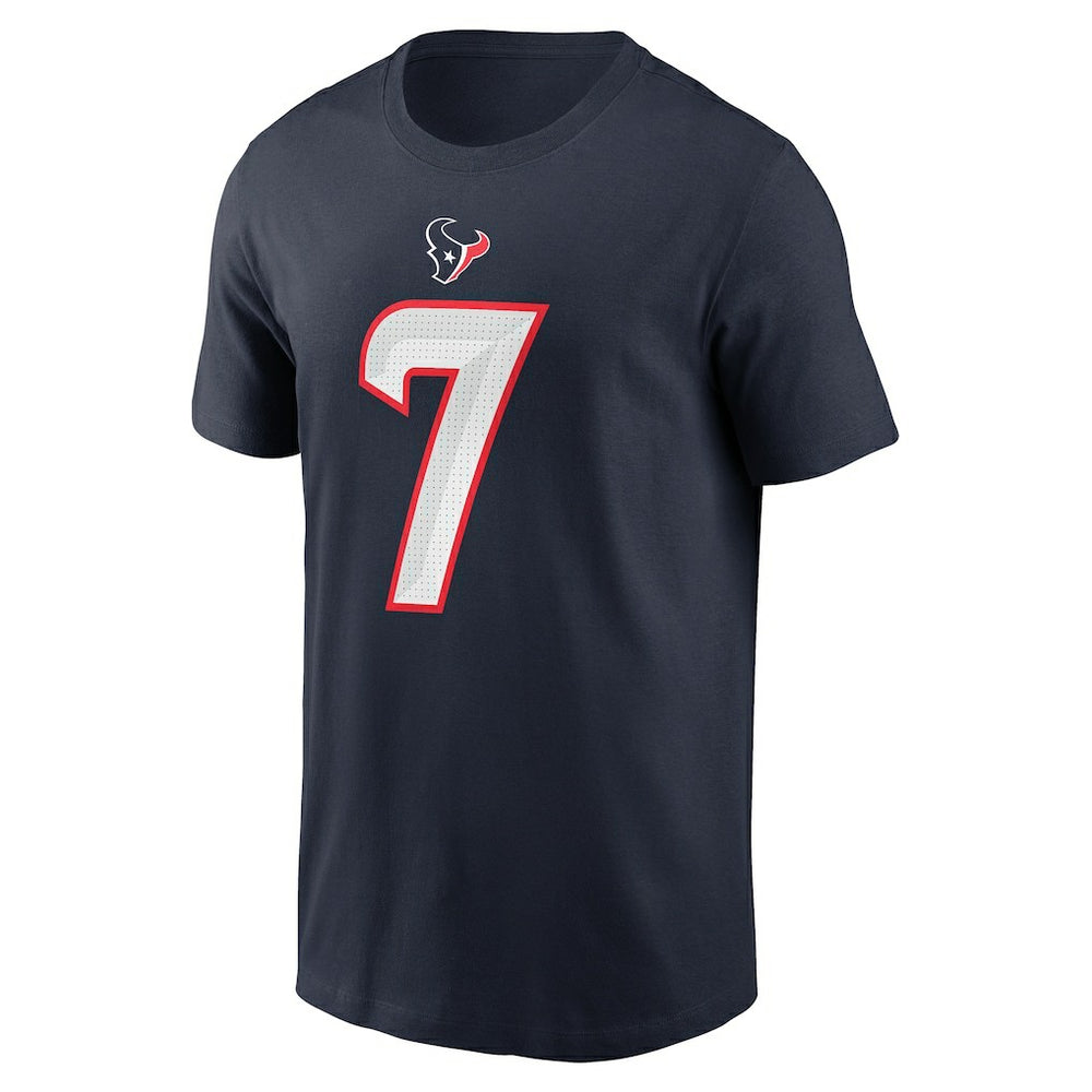 C.J. Stroud Houston Texans Player Name & Number T-Shirt Navy - Nike