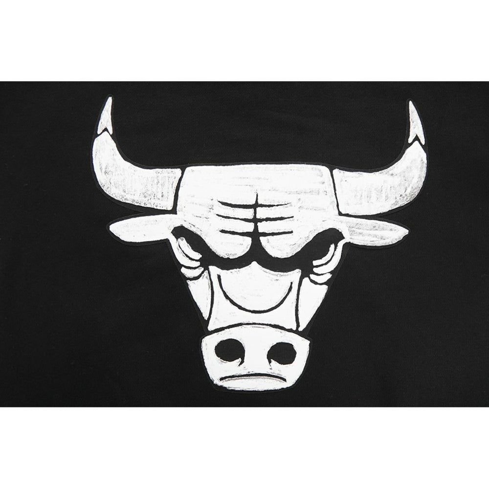 NBA - Chicago Bulls Pro Standard Women's 2023/24 City Edition Cropped Pullover Hoodie - Black