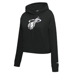 NBA - Miami Heat Pro Standard Women's 2023/24 City Edition Cropped Pullover Hoodie - Black