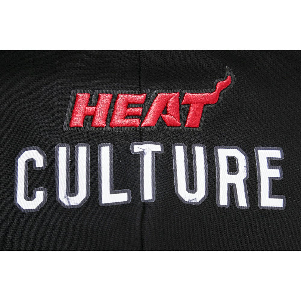 NBA - Miami Heat Pro Standard Women's 2023/24 City Edition Cropped Pullover Hoodie - Black