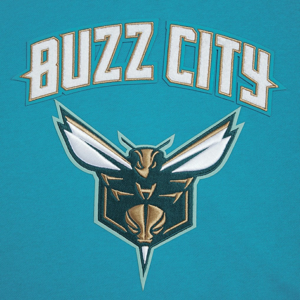NBA - Charlotte Hornets Pro Standard Women's 2023/24 City Edition Cropped Pullover Hoodie - Teal
