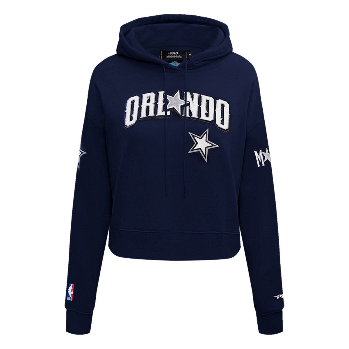 NBA - Orlando Magic Pro Standard Women's 2023/24 City Edition Cropped Pullover Hoodie - Navy