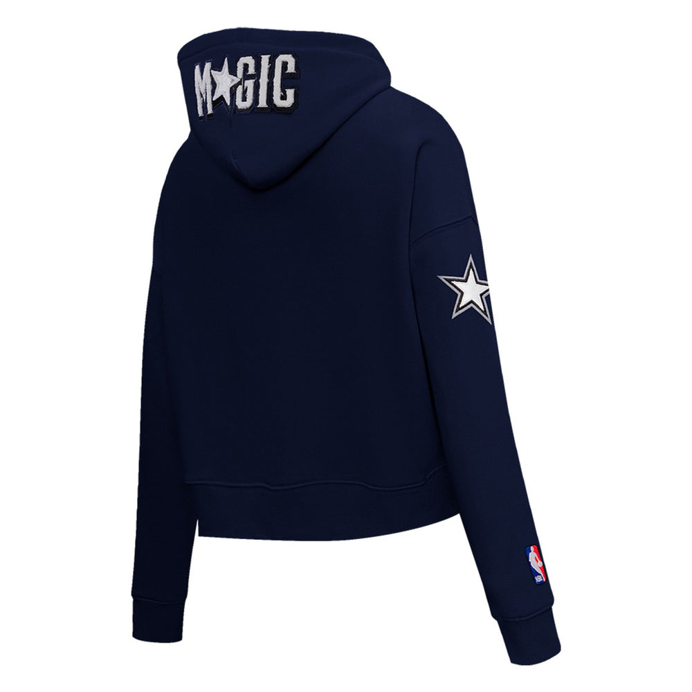 NBA - Orlando Magic Pro Standard Women's 2023/24 City Edition Cropped Pullover Hoodie - Navy