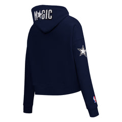 NBA - Orlando Magic Pro Standard Women's 2023/24 City Edition Cropped Pullover Hoodie - Navy
