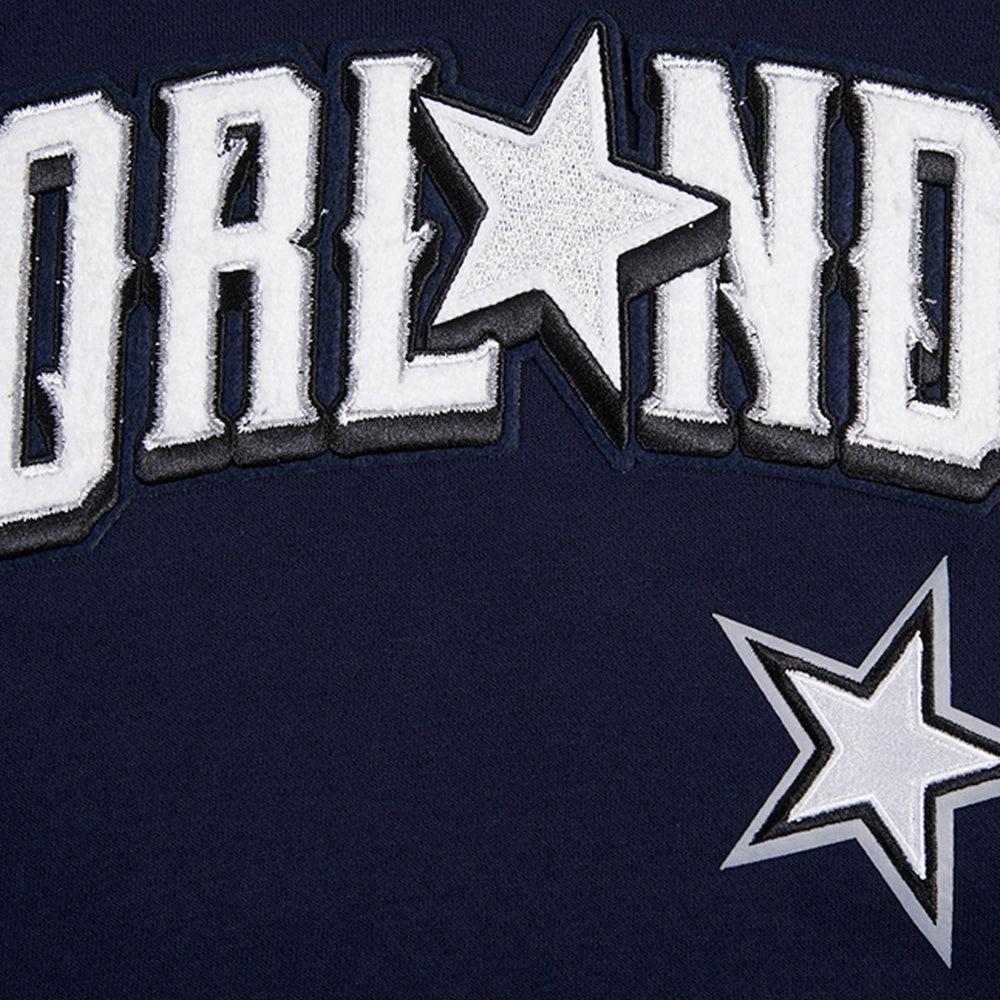 NBA - Orlando Magic Pro Standard Women's 2023/24 City Edition Cropped Pullover Hoodie - Navy