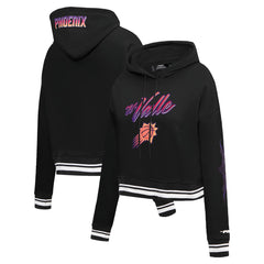 NBA - Phoenix Suns Pro Standard Women's 2023/24 City Edition Cropped Pullover Hoodie - Black
