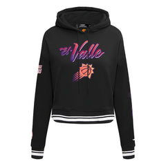 NBA - Phoenix Suns Pro Standard Women's 2023/24 City Edition Cropped Pullover Hoodie - Black