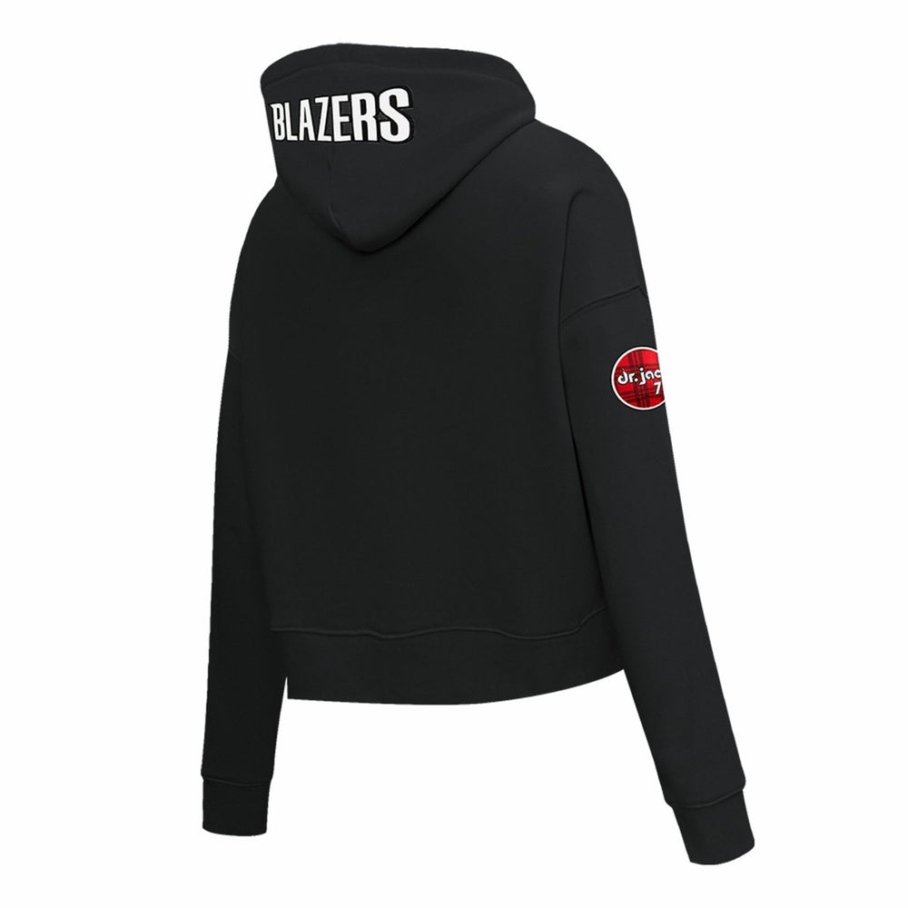 NBA - Portland Trail Blazers Pro Standard Women's 2023/24 City Edition Cropped Pullover Hoodie - Black