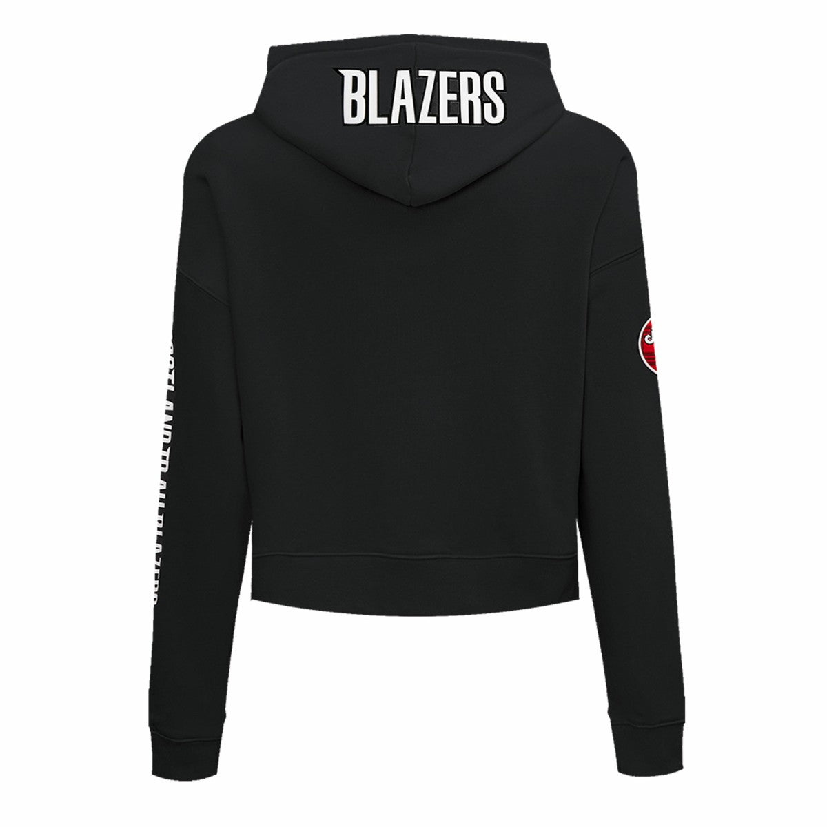 NBA - Portland Trail Blazers Pro Standard Women's 2023/24 City Edition Cropped Pullover Hoodie - Black