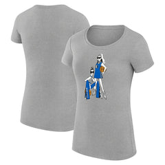 NBA - Dallas Mavericks G-III 4Her by Carl Banks Women's Super-Slim Fit Lightweight Basketball Girls T-Shirt - Heather Gray