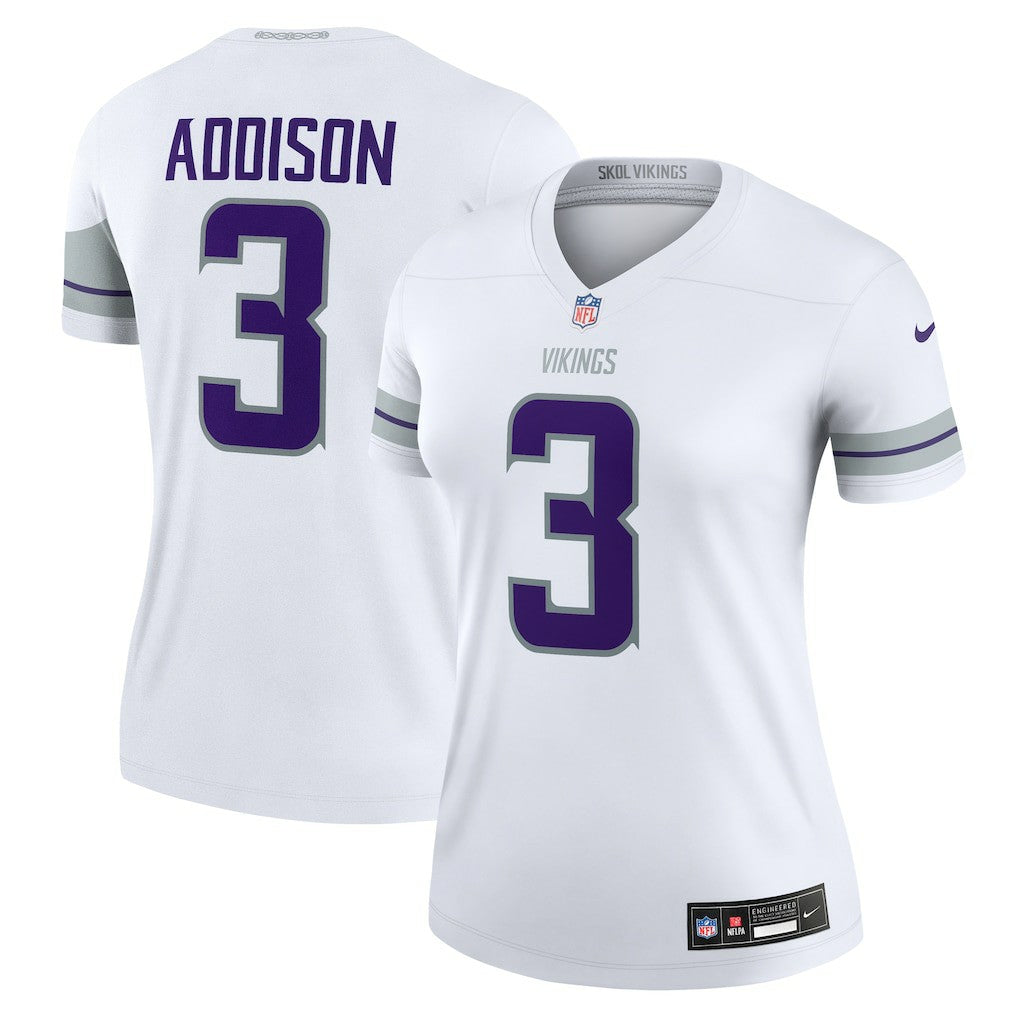Jordan Addison Minnesota Vikings Women's Alternate Legend Player Performance Top White - Nike