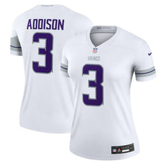 Jordan Addison Minnesota Vikings Women's Alternate Legend Player Performance Top White - Nike