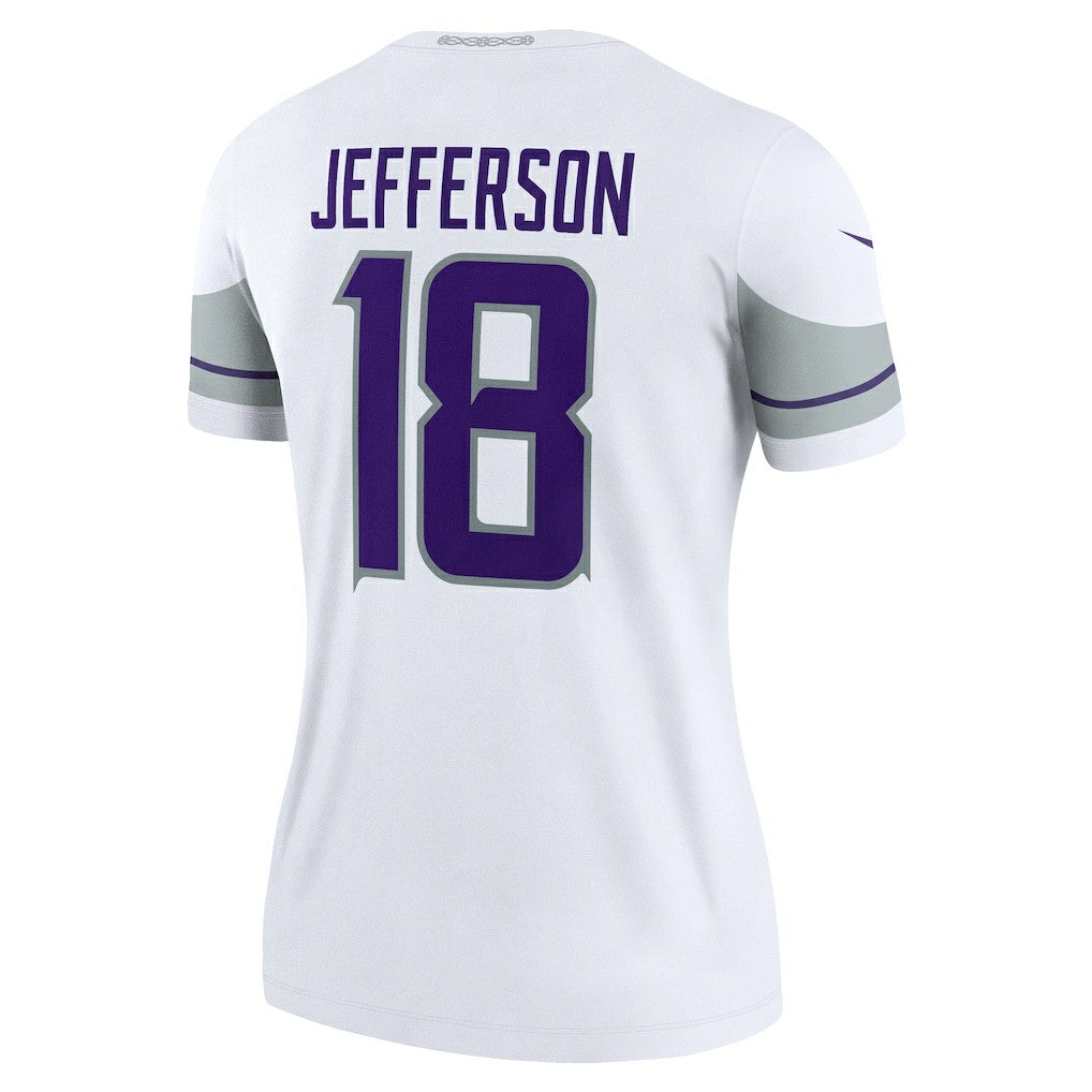 Justin Jefferson Minnesota Vikings Women's Alternate Legend Player Performance Top White - Nike