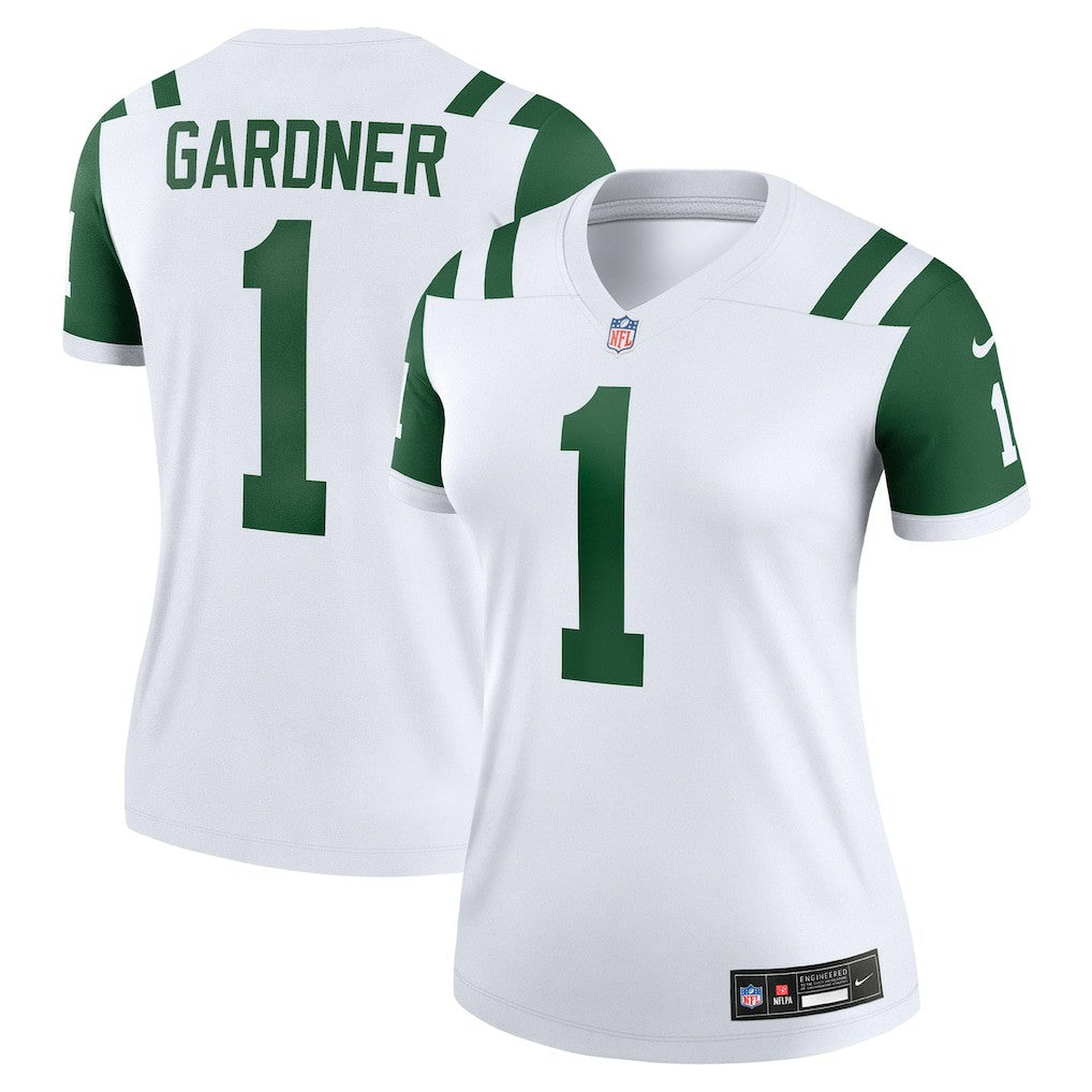Ahmad Sauce Gardner New York Jets Women's Alternate Legend Player Performance Top Classic Alternate White - Nike