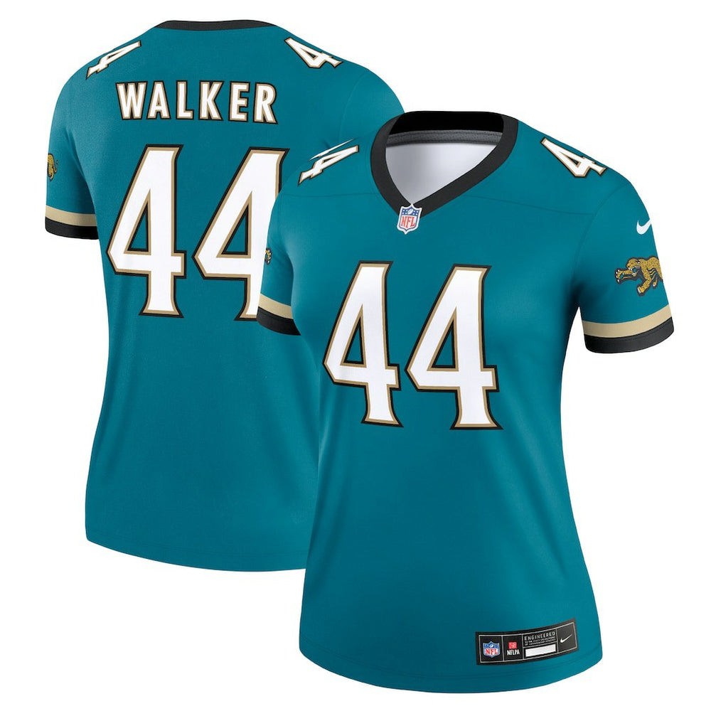 Travon Walker Jacksonville Jaguars Women's Alternate Legend Player Performance Top Prowler Throwback Teal - Nike