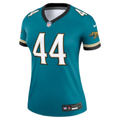 Travon Walker Jacksonville Jaguars Women's Alternate Legend Player Performance Top Prowler Throwback Teal - Nike