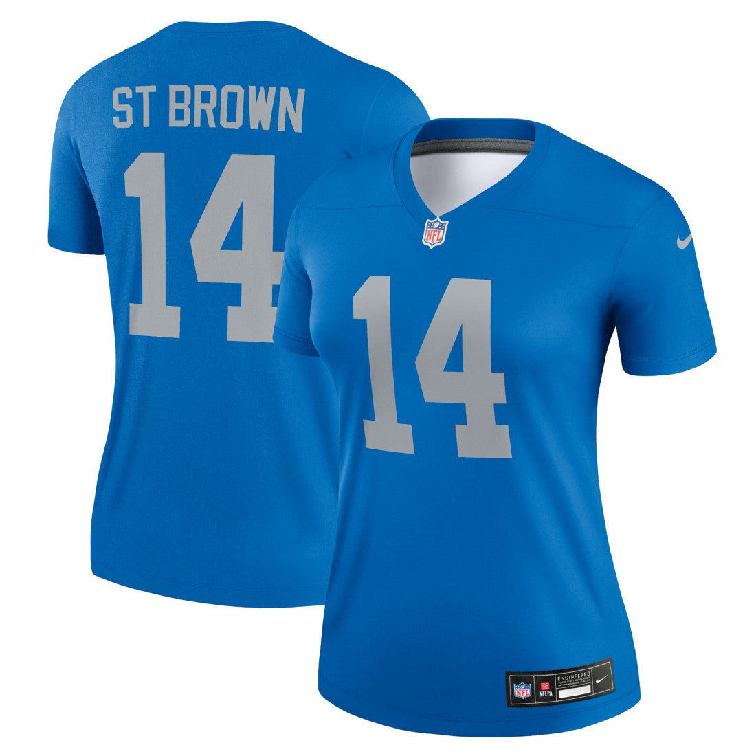 Amon-Ra St. Brown Detroit Lions Women's Alternate Legend Player Performance Top Blue - Nike